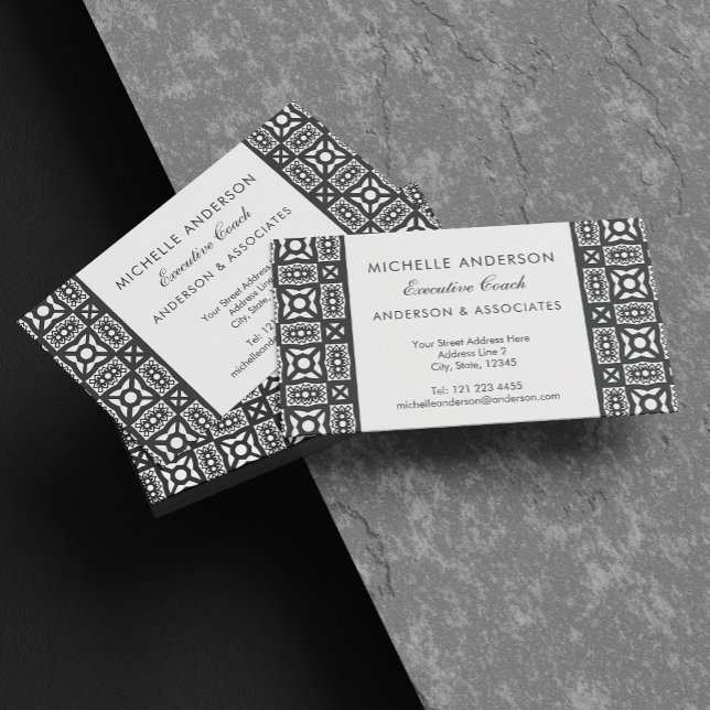 Razzmatazz Black and White Business Card (Creator Uploaded)