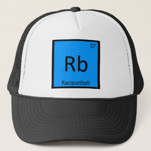 Rb - Racquetball Sports Chemistry Periodic Table Trucker Hat