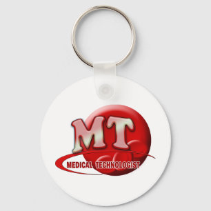 RBC MT LABORATORY SWOOSH LOGO - MEDICAL TECH KEY RING