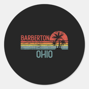 Rberton Ohio Funny Usa City Trip Home Roots Classic Round Sticker