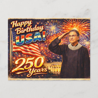 RBG 250 Years of Excellence Ruth Bader Ginsburg Postcard