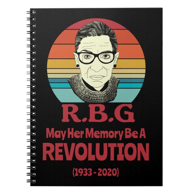 RBG - May Her Memory be a Revolution Notebook (Front)