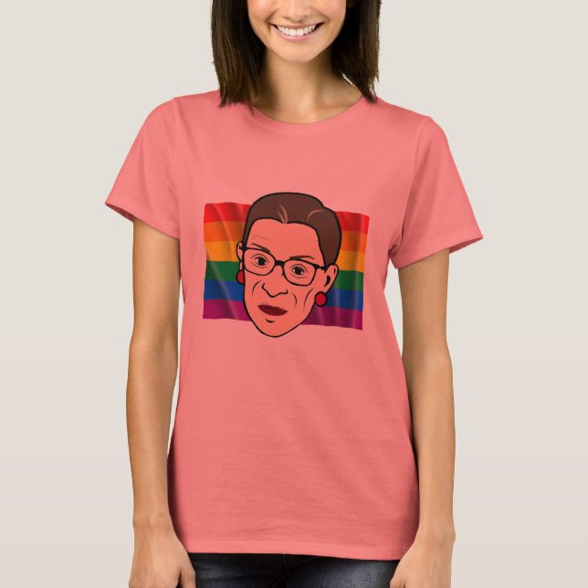 RBG Rainbow Flag - LGBT - T-Shirt (Front)