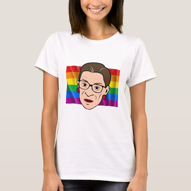 RBG Rainbow Flag - LGBT - T-Shirt (Front)