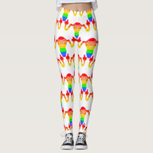 RBG Rainbow Uterus Leggings