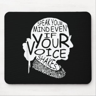 RBG Ruth Bader Ginsburg Feminist litical Gift Mouse Pad