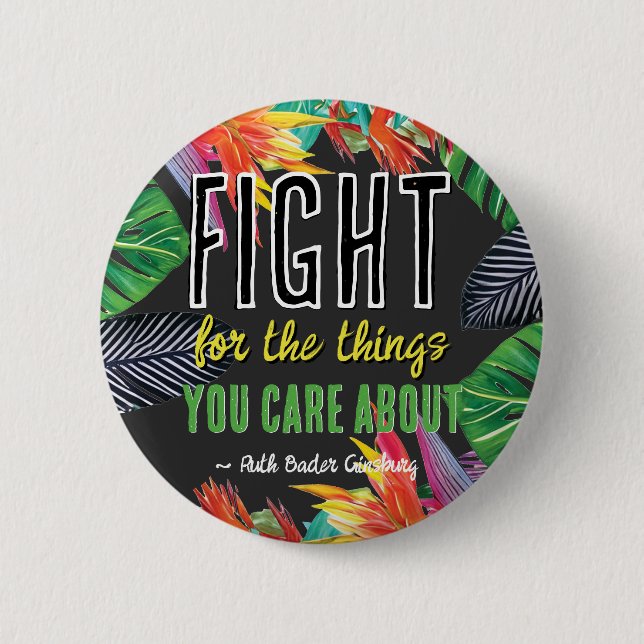 RBG Ruth Bader Ginsburg Quotes Feminist Liberal    6 Cm Round Badge (Front)