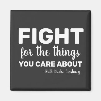 RBG Ruth Bader Ginsburg Quotes Feminist Liberal Magnet