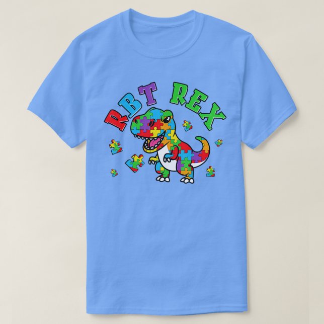 RBT Rex Dinosaur Registered Behaviour Technician A T-Shirt (Design Front)