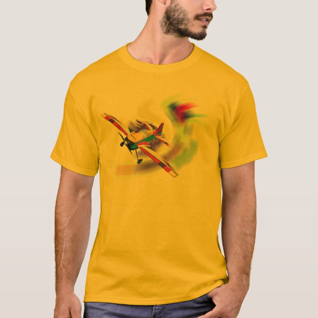RC AERO SPORT PLANE ON WAVE T-Shirt (Front)