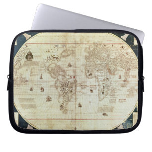 Rc C 2487 Map of the World, designed by Sebastien Laptop Sleeve