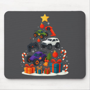 Rc Car Racing Racer Christmas Tree Xmas Mouse Pad