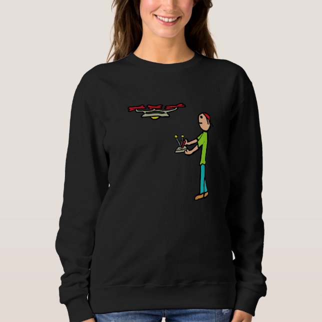 Rc Drone Flying Sweatshirt (Front)