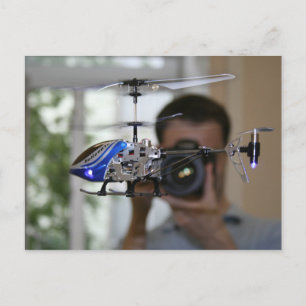 RC Heli Postcard