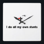 RC Helicopter Hero Square Wall Clock<br><div class="desc">RC Helicopter Hero</div>