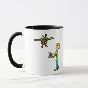 RC Model Airplane Flying Mug