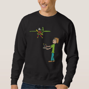 RC Model Airplane Flying Sweatshirt