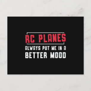 RC Plane Better Mood Aeroplane Aircraft RC Planes Postcard