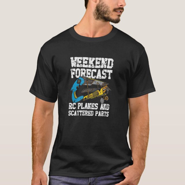 Rc Plane For Rc Pilot Model Aeroplane   Remote Con T-Shirt (Front)