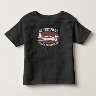 RC Plane Pilot Remote Control Aircraft Airplane Toddler T-Shirt