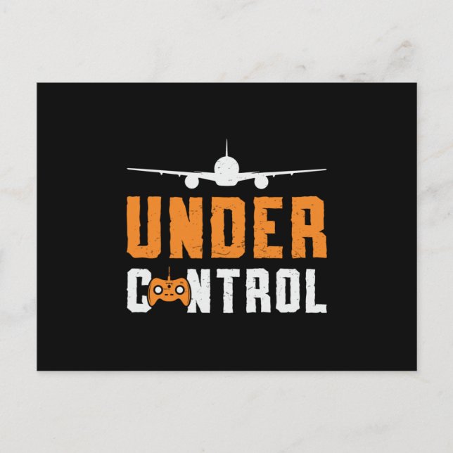 RC Plane Under Control Aeroplane Pilot RC Planes Postcard (Front)