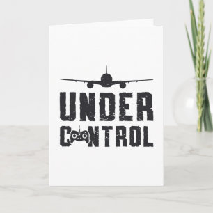 RC Plane Under Control Pilot Aeroplane RC Planes Card