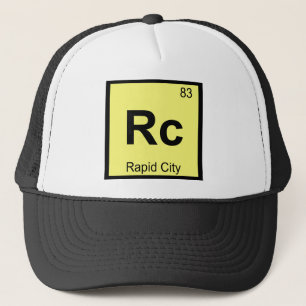 Rc - Rapid City South Dakota Chemistry Symbol Trucker Hat