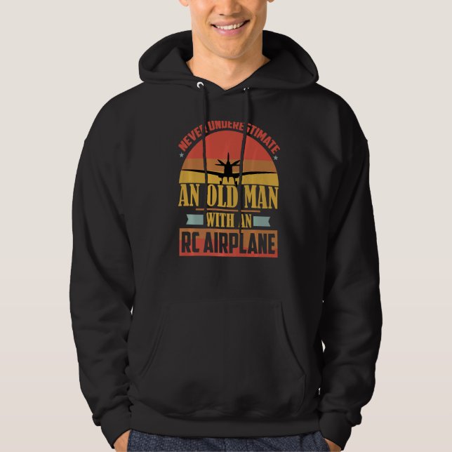 Rc Test Pilot Model Aeroplane Pilot Model Flight R Hoodie (Front)