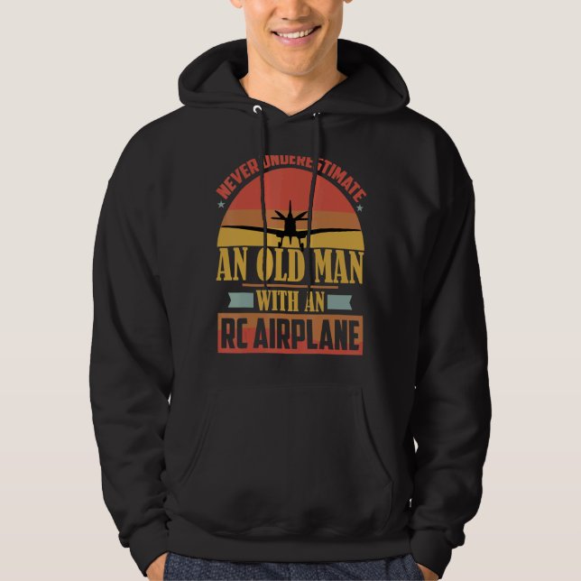 Rc Test Pilot Model Aeroplane Pilot Model Flight R Hoodie (Front)