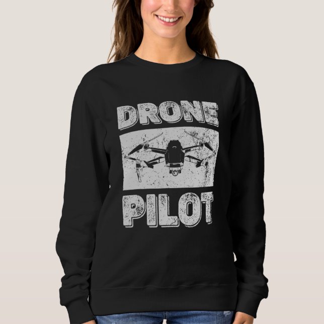 Rc Uav Drone Pilot - Quadcopter Drone Sweatshirt (Front)