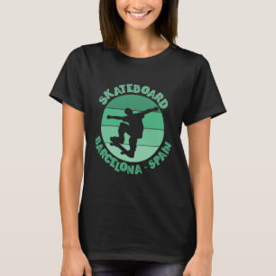 Rcelona Skateboarder Urn Skateboarding T-Shirt