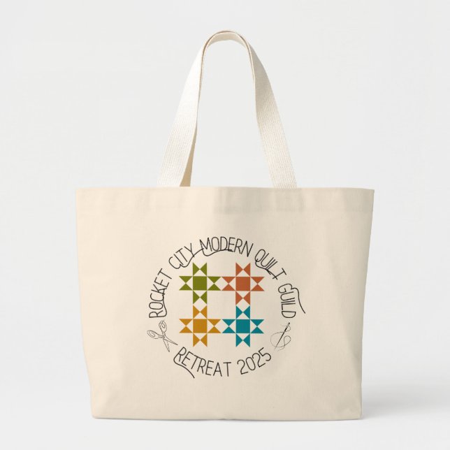 RCMQG 2025 Retreat Tote Bag (Front)