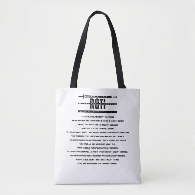 RCTI SW Class of 2024 Commemorative Tote (Blk/Wht) Bag (Front)