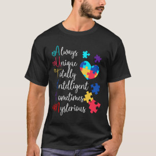 Rd Colourful Autism Awareness For Asd Parents T-Shirt