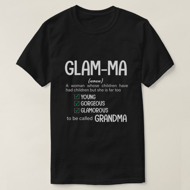 RD Glamma Shirt, Grandma Shirt, Gift For Grandma T-Shirt (Design Front)