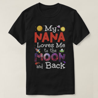 RD Kids Nana Loves Me To The Moon & Back Baby  T-Shirt