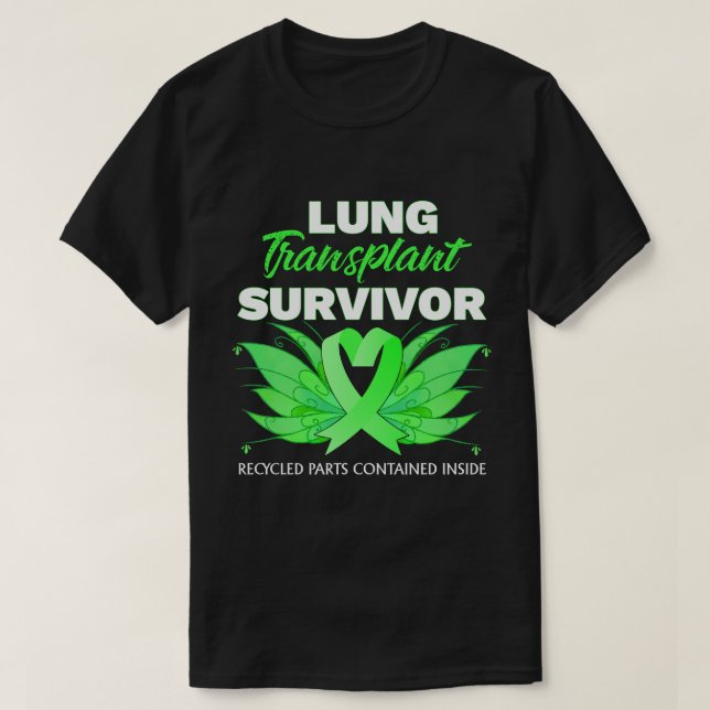 RD Lung Transplant Warrior Survivor Disease Patien T-Shirt (Design Front)
