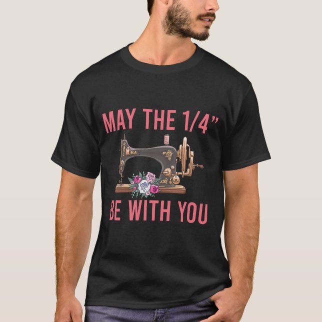 RD May The 1 4 Be With You Shirt, Quilting Shirt,  T-Shirt (Front)