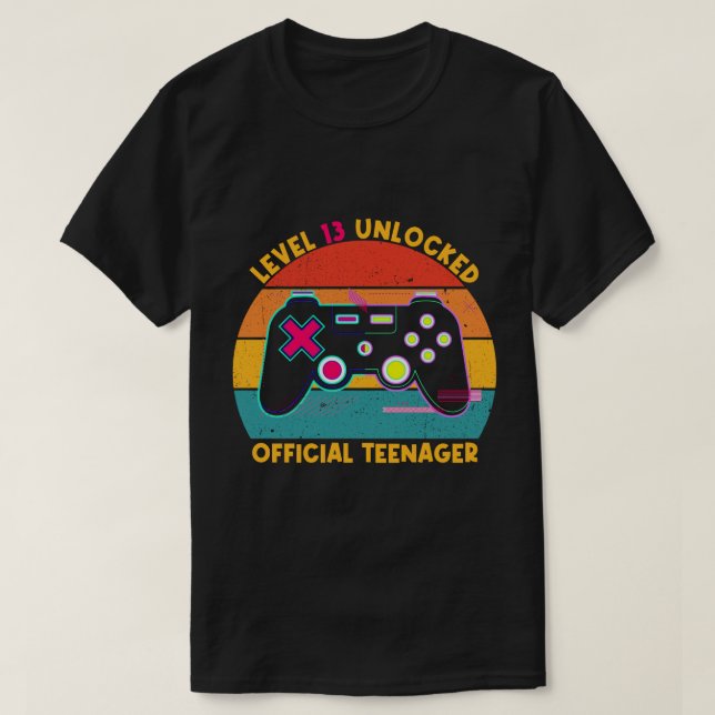 RD Official Teenager Level 13 Unlocked T-Shirt (Design Front)
