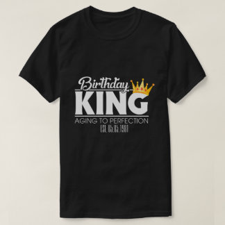 RD Personalised Birthday King, Matching Squad T-Shirt