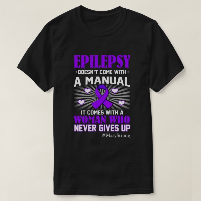 RD Personalised Epilepsy Shirt, Epilepsy Awareness T-Shirt (Design Front)
