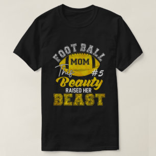 RD Personalized Football Mom Shirt, This Beauty T-Shirt