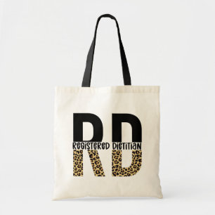 RD Registered Dietician Cheetah Print RD Gifts Tote Bag