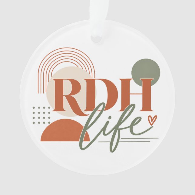 RDH Life Christmas Ornament - modern gift (Front)