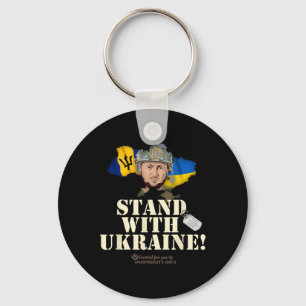 Rdos Stand With Ukraine Selensky Flag Of Rdos Key Ring
