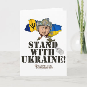 Rdos Stand With Ukraine Zelensky Flag Rdos Card