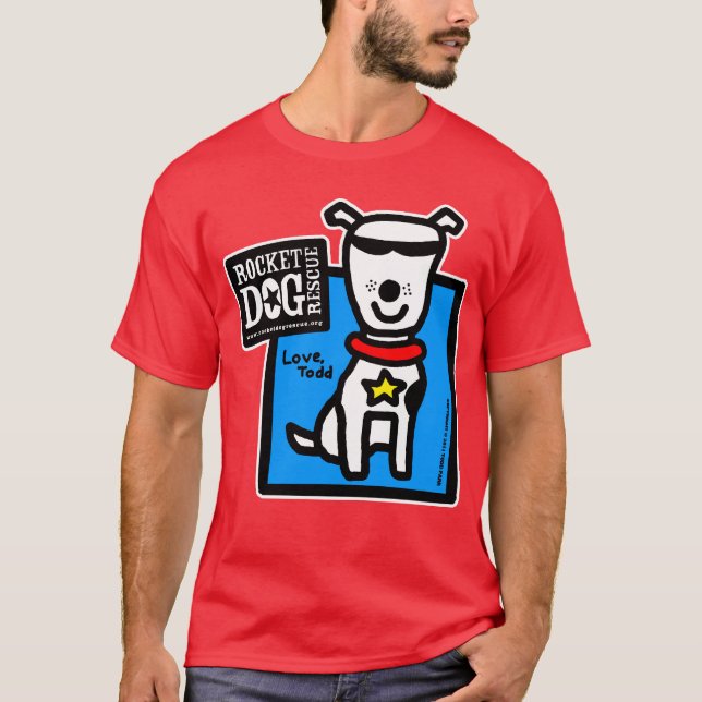 RDR - Todd Parr (white dog) T-Shirt (Front)