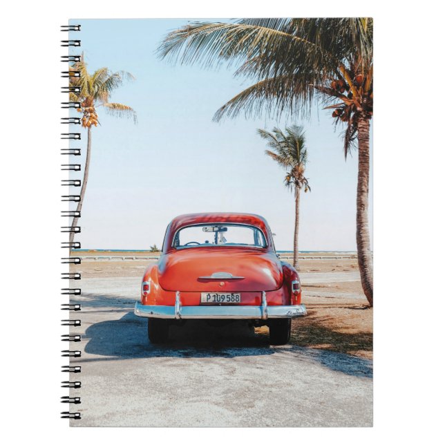 Re beetle beside coconut trees notebook (Front)