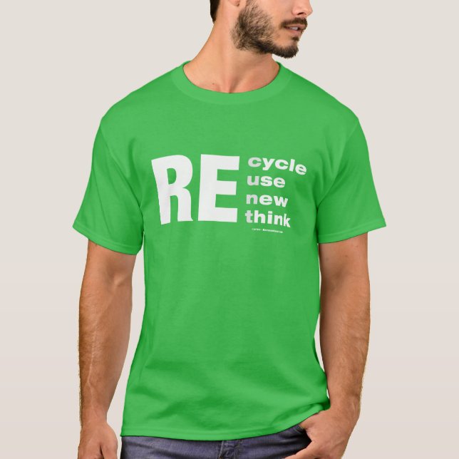 RE cycle use new think funny T-Shirt (Front)