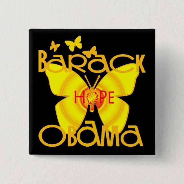 Re Elect Barack Obama 2012 15 Cm Square Badge (Front)